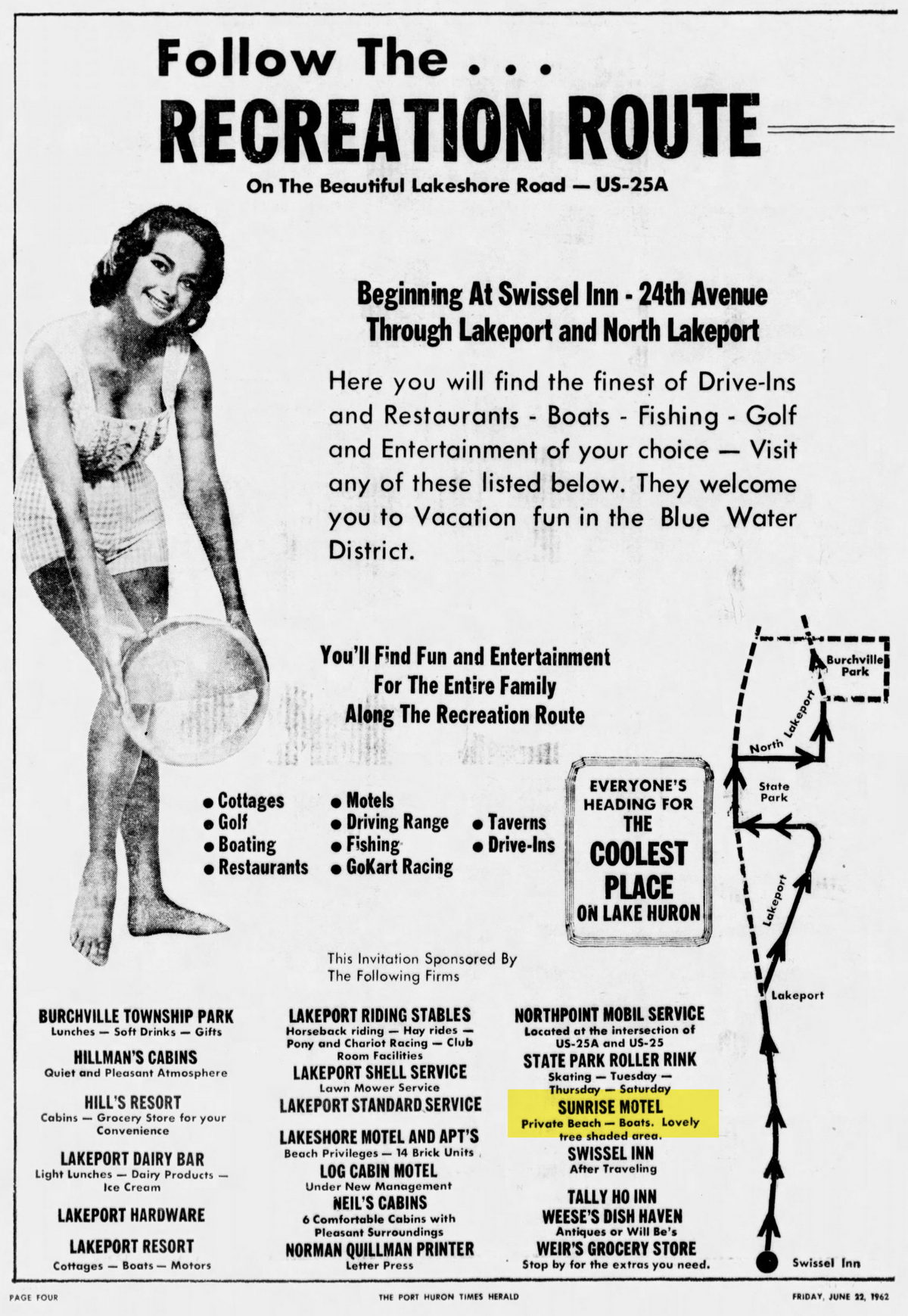 Sunrise Motel - Jun 22 1962 Article (newer photo)